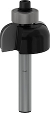 Dlabací fréza s kuličkovým ložiskem PRO, R 6,4, stopka 6 mm