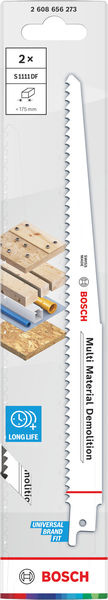 List Multi Material Demolition S1111DF 1,25 × 19 × 225 mm, 2 ks