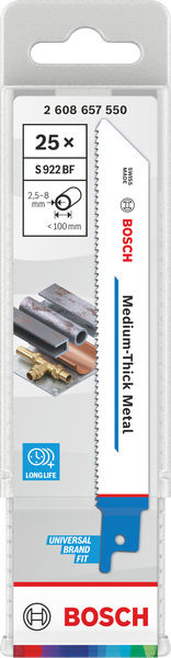 List Medium-Thick Metal S922BF 0,9 × 19 × 150 mm, 25 ks