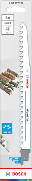 Pilový list Wood fast S1542K 1,5 × 19 × 240 mm, 5 ks