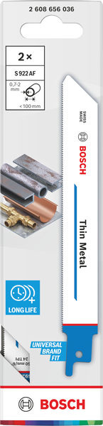List Thin Metal S922AF 0,9 × 19 × 150 mm, 2 ks