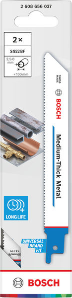 List Medium-Thick Metal S922BF 0,9 × 19 × 150 mm, 2 ks