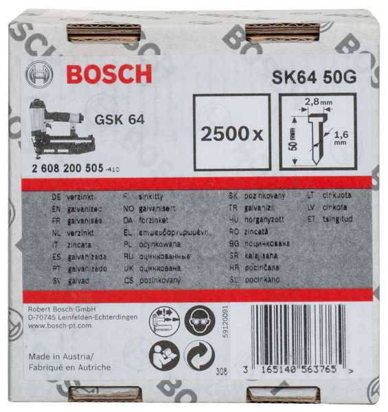 Hřebík se zápustnou hlavou SK64 50G