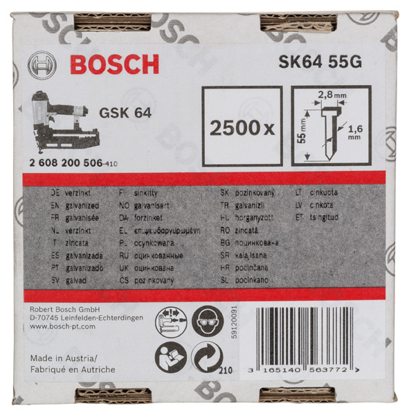 Hřebík se zápustnou hlavou SK64 55G