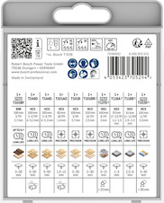 Sada pilových plátků pro přímočaré pily Multi Material, 10 kusů