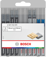 Sada pilových plátků pro přímočaré pily Wood and Metal, 10 ks