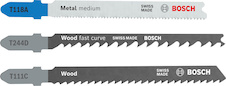 Sada pilových plátků pro přímočaré pily Wood and Metal, 3 ks