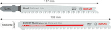 Pilové plátky pro přímočaré pily T234X a EXPERT Multi Material thick and thin T367XHM, 26 ks