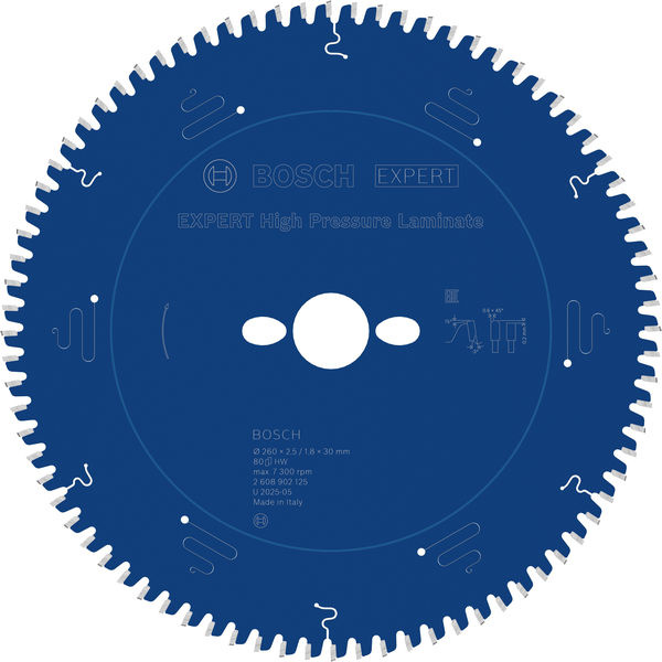Pilový kotouč EXPERT High Pressure Laminate, 260 × 2,5/1,8 × 30 mm, T80