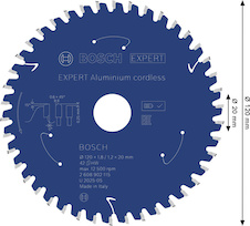 Pilový kotouč EXPERT Aluminium cordless pro okružní pilu, 120 × 1,8/1,2 × 20 mm, T42