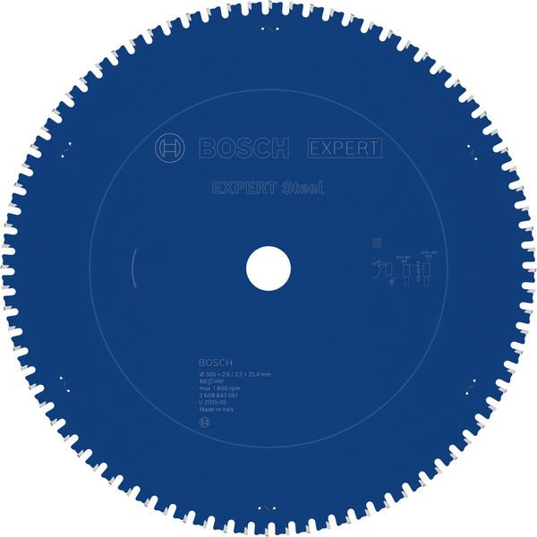 Pilový kotouč EXPERT Steel, 305 × 2,6 × 25,4 mm, T80