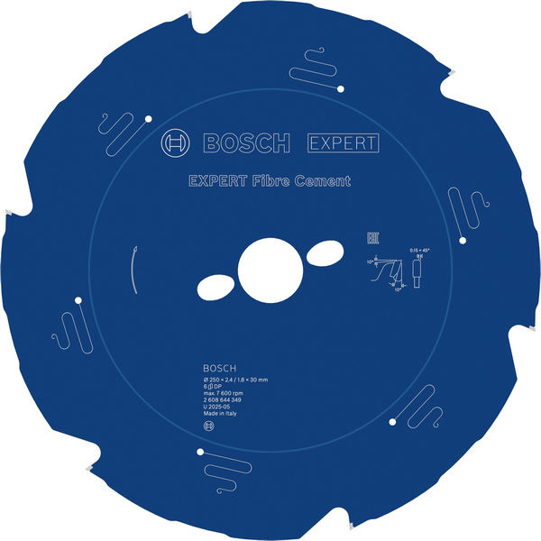 Pilový kotouč EXPERT Fibre Cement, 250 × 2,4/1,8 × 30 mm, T6