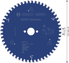 Pilový kotouč EXPERT Aluminium pro okružní pilu, 165 × 2,6/1,6 × 20 mm, T52