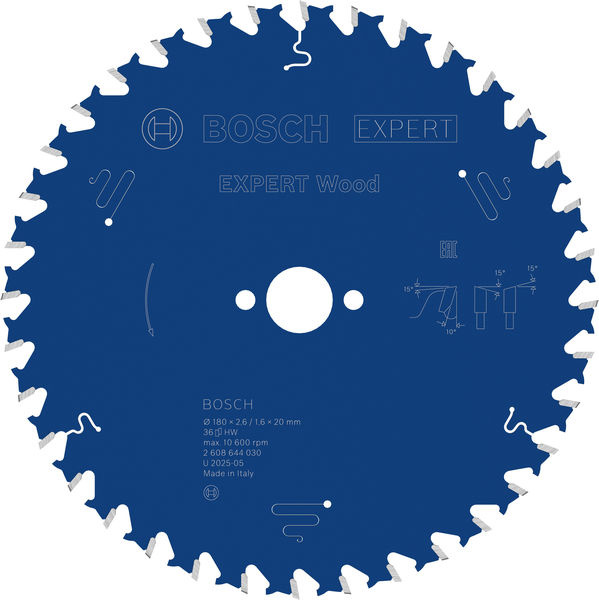 Pilový kotouč EXPERT Wood, 180 × 2,6/1,6 × 20 mm, T36