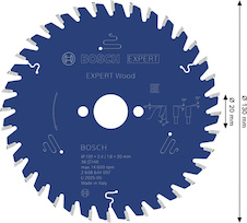 Pilový kotouč EXPERT Wood, 130 × 2,4/1,6 × 20 mm, T36