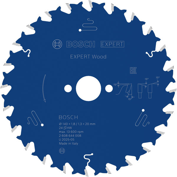 Pilový kotouč EXPERT Wood, 140 × 1,8/1,3 × 20 mm, T24