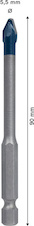 Vrták EXPERT HEX-9 Hard Ceramic 5,5 × 90 mm