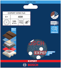 Brusný kotouč EXPERT O780 s fólií, 125 mm, G400