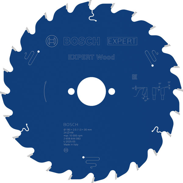 Pilový kotouč EXPERT Wood, 190 × 2/1,3 × 30 mm, T24