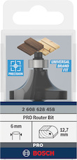 Zaoblovací fréza PRO, R 12,7, stopka 6 mm