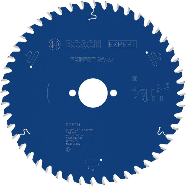 Pilový kotouč EXPERT Wood, 190 × 2,6/1,6 × 30 mm, T48