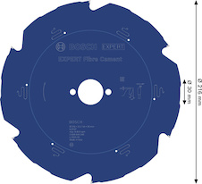 Pilový kotouč EXPERT Fibre Cement, 216 × 2,2/1,6 × 30 mm, T6