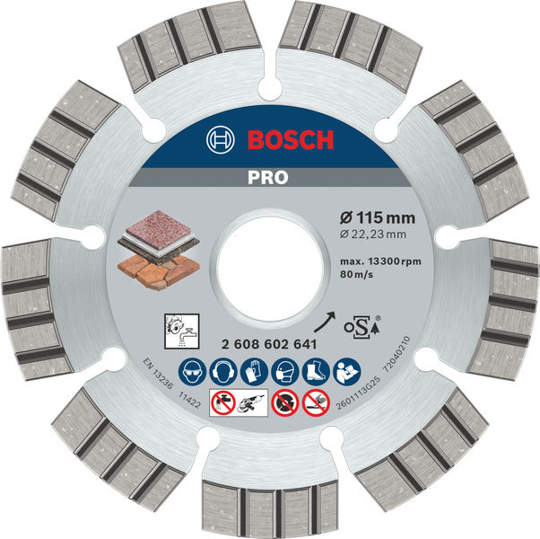 Diamantový kotouč PRO Stone, 115 × 22,23 × 2,2 mm