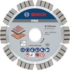 Diamantový kotouč PRO Stone, 125 × 22,23 × 2,2 mm