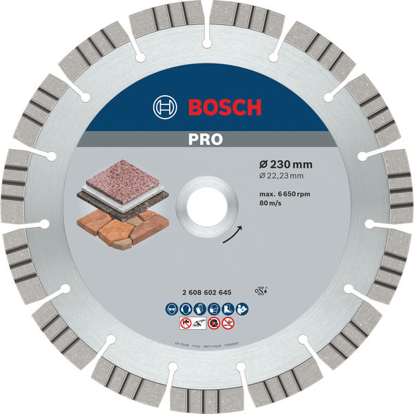 Diamantový kotouč PRO Stone, 230 × 22,23 mm