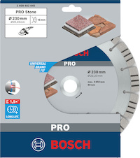 Diamantový kotouč PRO Stone, 230 × 22,23 mm