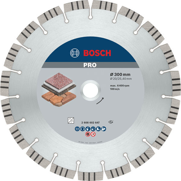 Diamantový kotouč PRO Stone, 300 × 20/25,4 mm