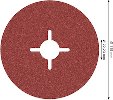 Fíbrový kotouč PRO R780, 115 mm, P100
