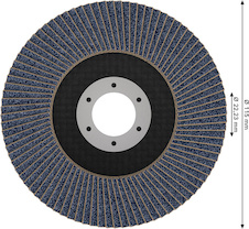 Lamelový brusný kotouč PRO X571, rovné provedení, 115 mm, G80