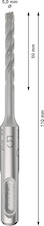 Vrták do betonu PRO SDS plus-5X, 5 × 50 × 110 mm, 10 ks