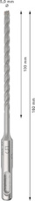 Vrták do betonu PRO SDS plus-5X, 5 × 100 × 160 mm, 10 ks