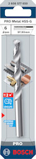 Vrták do kovu PRO Metal HSS-G, 6 × 57 × 93 mm