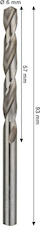 Vrták do kovu PRO Metal HSS-G, 6 × 57 × 93 mm