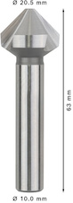 Záhlubník PRO Soft Metal HSS, 20,5 × 63 mm, M10