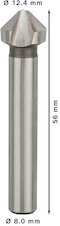 Záhlubník PRO Soft Metal HSS, 12,4 × 56 mm, M6