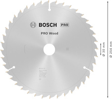 Pilový kotouč PRO Wood pro okružní pilu, 254 × 2 × 30 mm, T40