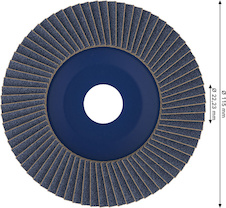 Lamelový brusný kotouč PRO X571, rovné provedení, 115 mm, G40