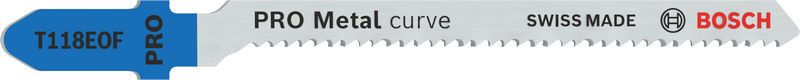 Pilový plátek pro přímočaré pily PRO Metal curve T118EOF, 83 mm, 2 ks