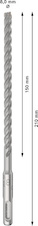 Vrták do betonu PRO SDS plus-5X, 8 × 150 × 210 mm, 10 ks