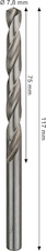 Vrták do kovu PRO Metal HSS-G, 7,8 × 75 × 117 mm