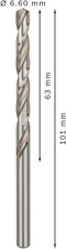 Vrták do kovu PRO Metal HSS-G standardní délky, 6,6 × 63 × 101 mm, 10 ks