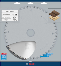 Pilový kotouč PRO Wood pro okružní pilu, 305 × 2,5 × 30 mm, T96