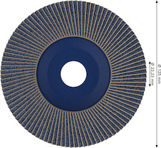 Lamelový brusný kotouč PRO X571, rovné provedení, 125 mm, G120