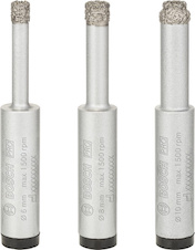 Sada vrtáků PRO Ceramic dry pro vrtání za sucha, 6 × 33, 8 × 33, 10 × 33 mm, 3 kusy