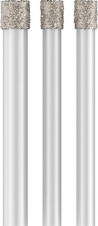 Sada vrtáků PRO Ceramic dry pro vrtání za sucha, 6 × 66, 6 × 66, 8 × 66 mm, 3 kusy