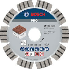 Diamantový kotouč PRO Abrasive, 125 × 22,23 mm